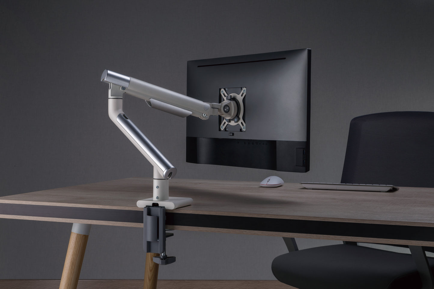 Eyes 12 Single Premium Slim Aluminium Spring-Assisted Monitor Arm